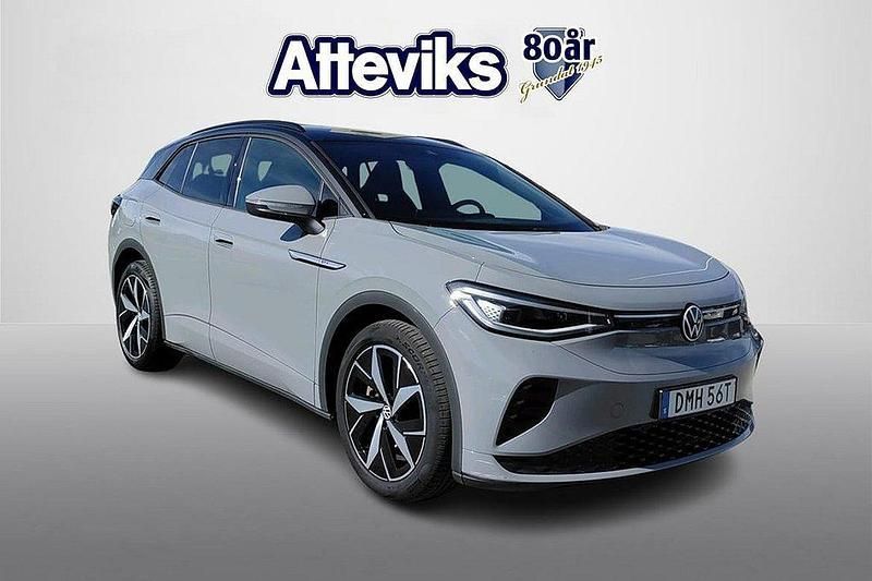 Grå Begagnad 2021 VW ID.4 GTX SUV | 299 900 kr (Marknadspris) - Bild 1/4