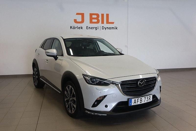Vit Begagnad 2019 Mazda CX-3 Optimum SUV | 199 900 kr (Marknadspris) - Bild 1/4