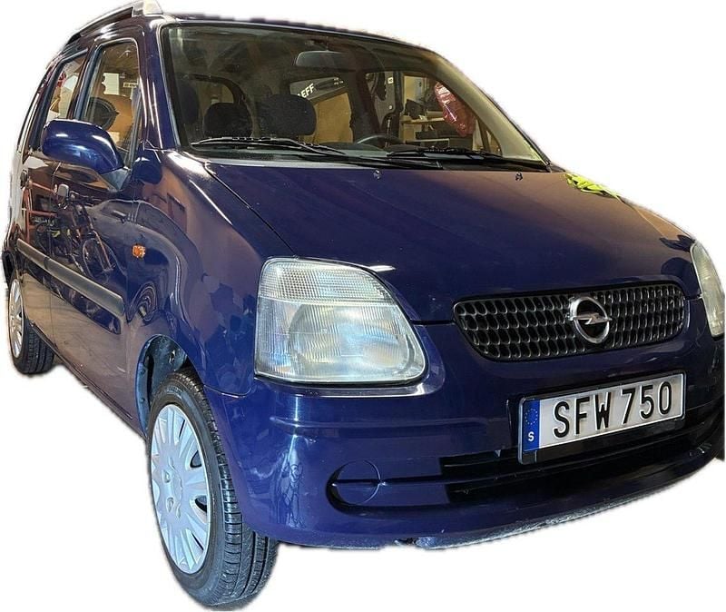 Blå Begagnad 2001 Opel Agila Halvkombi | 16 500 kr - Bild 1/4