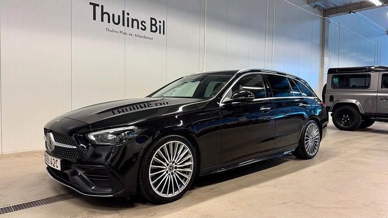 Svart Begagnad 2021 Mercedes C220 Premium Kombi | 399 900 kr (Dyr) - Bild 1/4