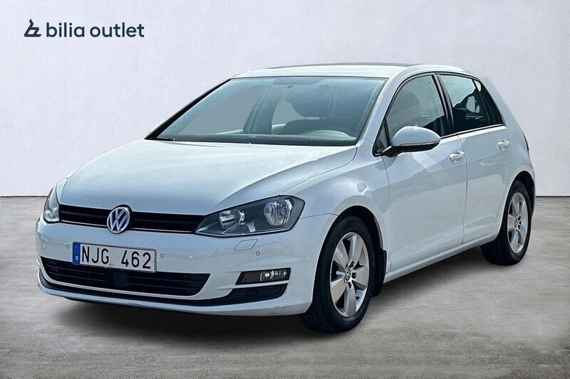 Vit Begagnad 2014 VW Golf VII Halvkombi | 59 900 kr (Marknadspris) - Bild 1/3