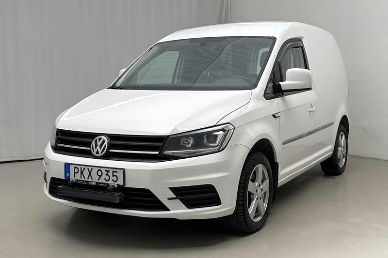 Vit Begagnad 2017 VW Caddy Minibuss | 95 000 kr (Bra pris) - Bild 1/4