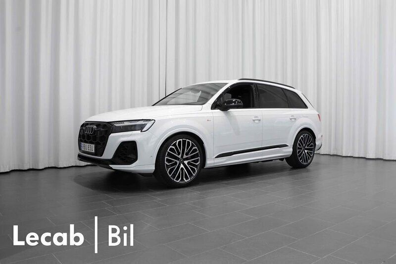 Vit (glaciärvit metallic) Ny 2025 Audi Q7 Design SUV | 1 286 700 kr (Marknadspris) - Bild 1/4