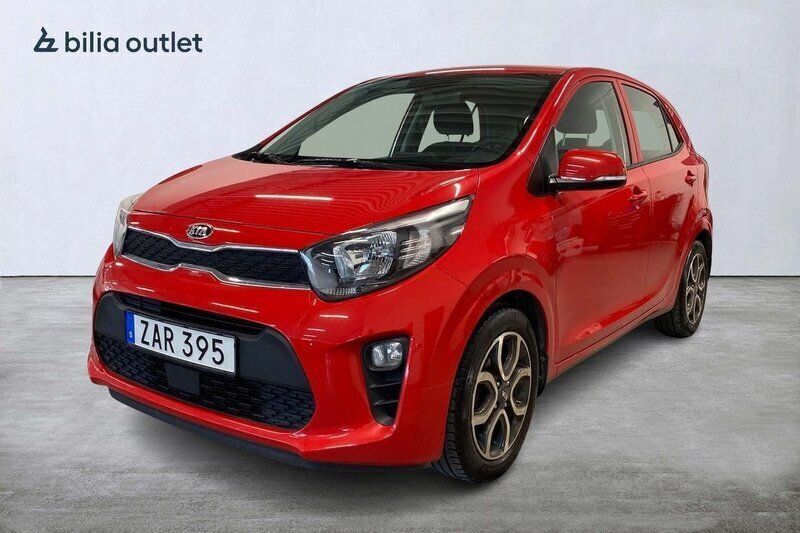 Röd Begagnad 2017 Kia Picanto Advance Halvkombi | 94 800 kr (Marknadspris) - Bild 1/4