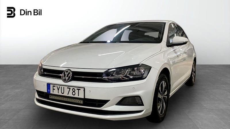 Vit Begagnad 2019 VW Polo Comfortline Halvkombi | 179 900 kr (Lite dyr) - Bild 1/4