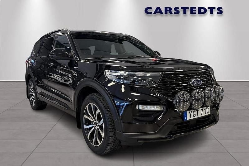 Svart Begagnad 2021 Ford Explorer ST-Line SUV | 559 900 kr - Bild 1/4