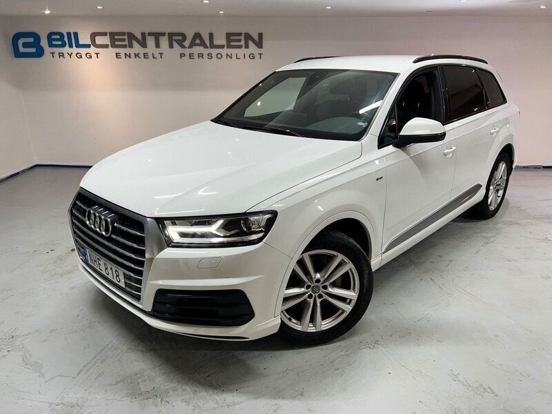 Begagnad Audi Q7 S-Line 218 HK (160 kW) 2017 Vit SUV