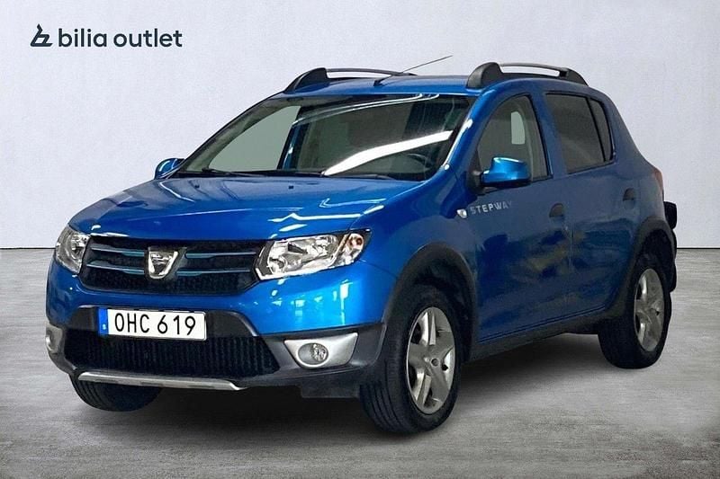 Ljusblå Begagnad 2016 Dacia Sandero Stepway Halvkombi | 89 900 kr (Marknadspris) - Bild 1/3
