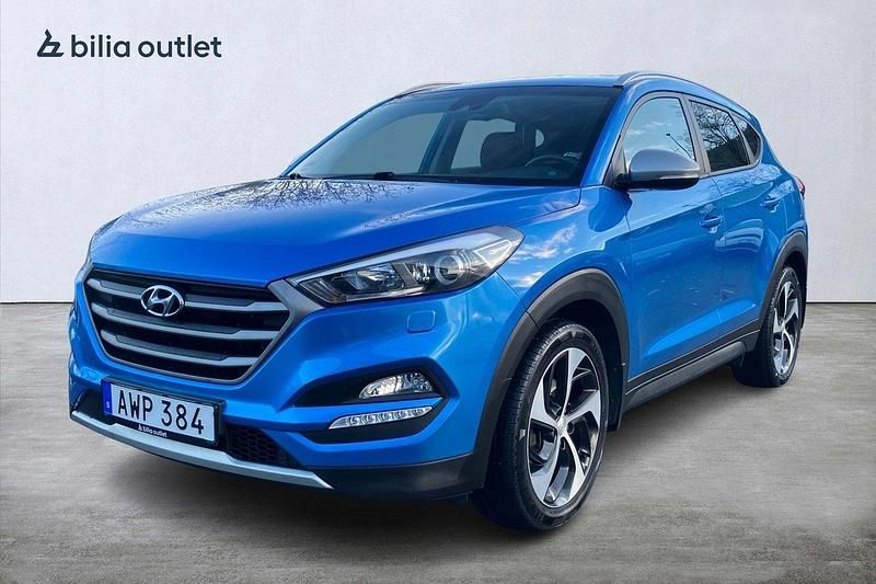 Ljusblå Begagnad 2017 Hyundai Tucson Premium SUV | 219 900 kr (Marknadspris) - Bild 1/3