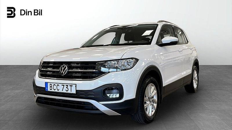 Vit (pure white) Begagnad 2022 VW T-Cross Life SUV | 189 900 kr (Marknadspris) - Bild 1/4