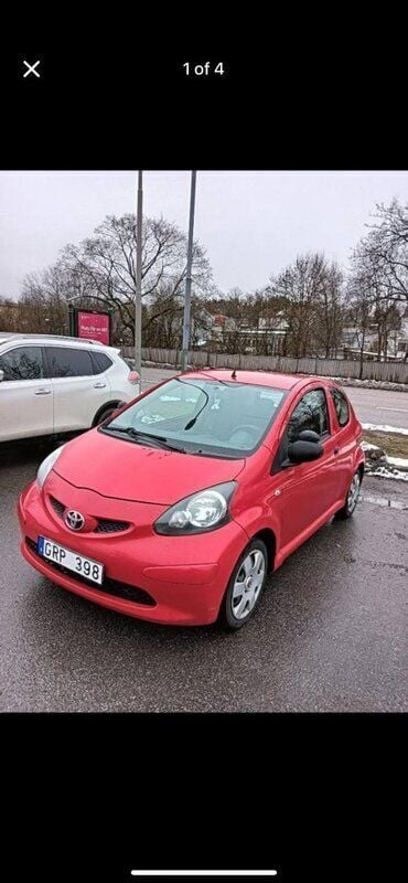 Röd Begagnad 2008 Toyota Aygo Halvkombi | 17 900 kr (Bra pris) - Bild 1/4