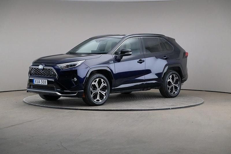 Blå Begagnad 2021 Toyota RAV4 Hybrid Style SUV | 379 000 kr (Bra pris) - Bild 1/4