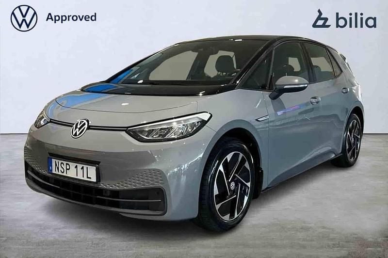 Grå Begagnad 2022 VW ID.3 Pro Performance Halvkombi | 249 000 kr (Superpris) - Bild 1/1