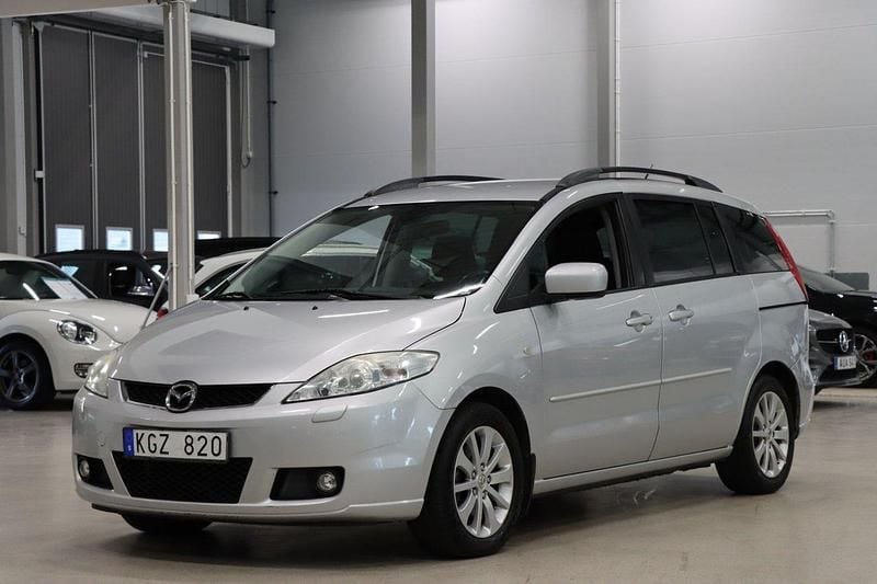 Grå Begagnad 2007 Mazda 5 Minibuss | 29 900 kr (Marknadspris) - Bild 1/4