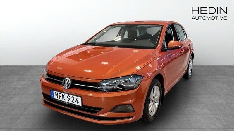 Orange Begagnad 2018 VW Polo Halvkombi | 129 900 kr (Marknadspris) - Bild 1/4