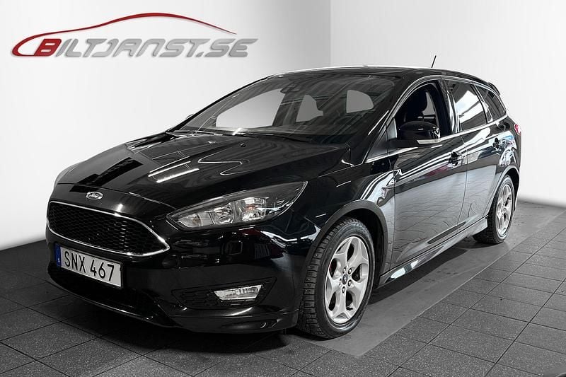 Svart Begagnad 2017 Ford Focus Kombi | 94 900 kr (Marknadspris) - Bild 1/4