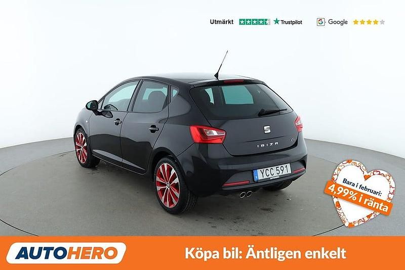Begagnad Seat Ibiza FR 151 HK (111 kW) 2016 Svart Halvkombi