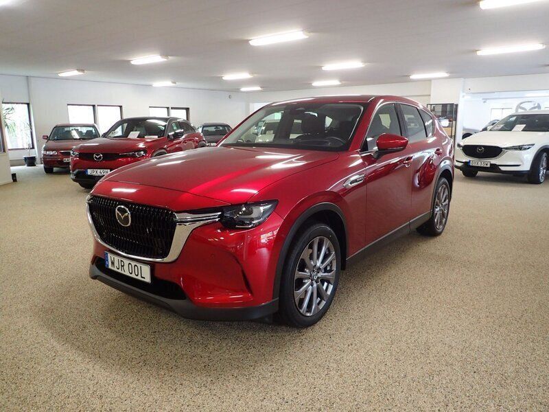 Röd (soul red mica metallic) Begagnad 2023 Mazda CX-60 Exclusive-Line SUV | 449 000 kr (Bra pris) - Bild 1/4
