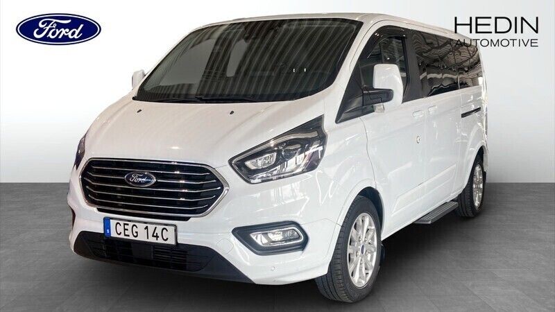 Vit (white) Begagnad 2020 Ford Tourneo Custom Titanium Minibuss | 429 900 kr (Marknadspris) - Bild 1/4