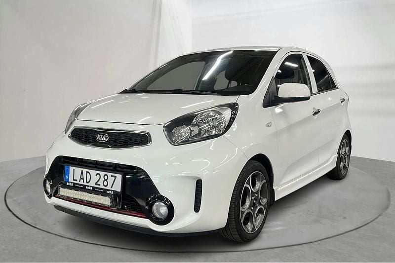 Vit Begagnad 2016 Kia Picanto Halvkombi | 50 000 kr (Bra pris) - Bild 1/4