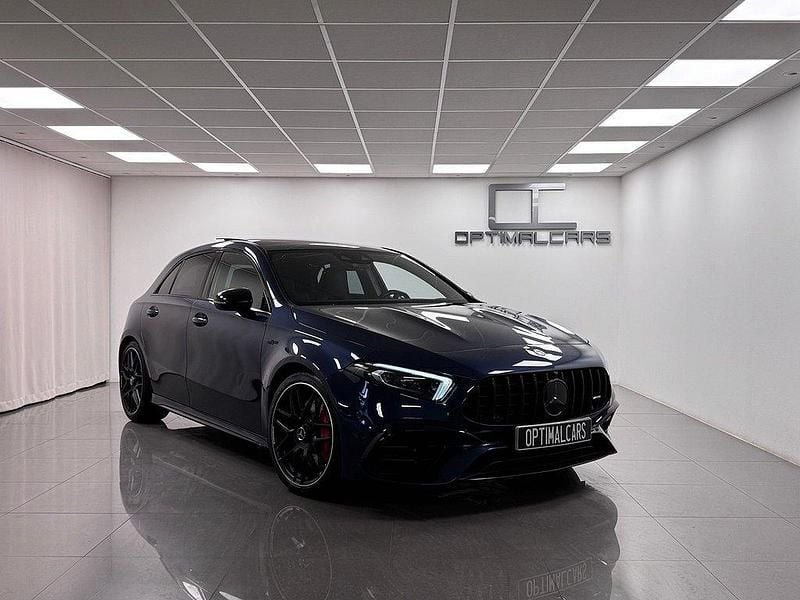 Blå (denim blå met.) Begagnad 2022 Mercedes A45 AMG AMG Halvkombi | 499 900 kr (Bra pris) - Bild 1/4