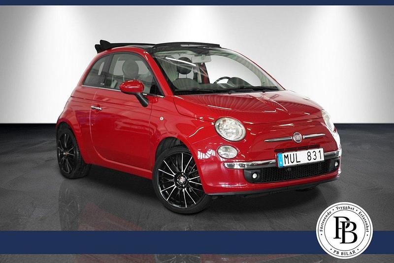 Röd Begagnad 2012 Fiat 500C Lounge Cab | 54 900 kr (Marknadspris) - Bild 1/4