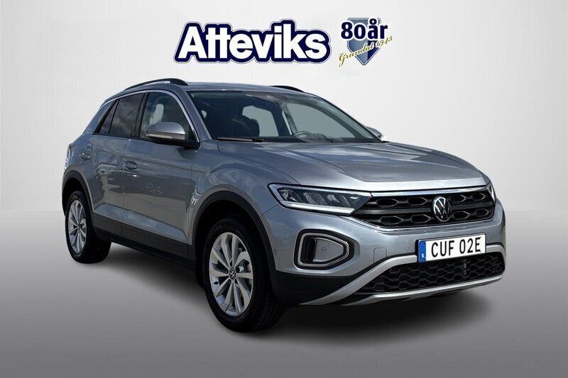 Silver Ny 2024 VW T-Roc SUV | 319 900 kr (Marknadspris) - Bild 1/4