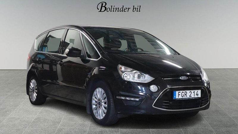 Svart Begagnad 2014 Ford S-MAX Business Edition Minibuss | 79 800 kr (Marknadspris) - Bild 1/4