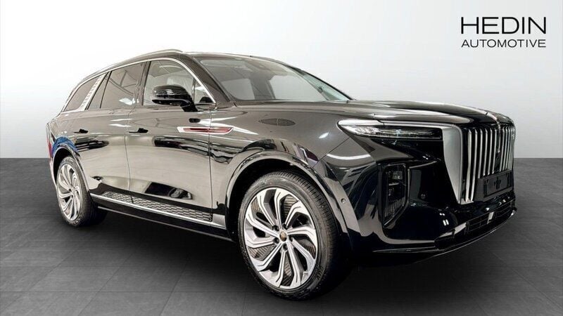 Svart (black) Begagnad 2023 Hongqi E-HS9 SUV | 799 900 kr (Marknadspris) - Bild 1/4