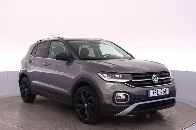 Grå Begagnad 2019 VW T-Cross SUV | 199 000 kr (Marknadspris) - Bild 1/4