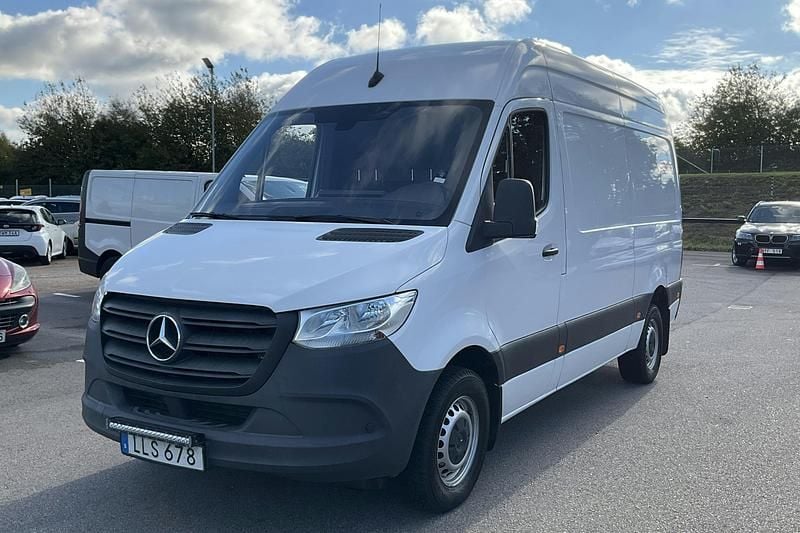 Vit Begagnad 2019 Mercedes Sprinter Van | 240 000 kr (Superpris) - Bild 1/4