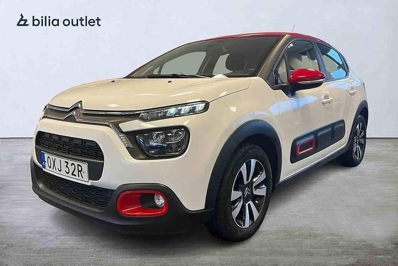 Begagnad Citroën C3 PureTech 2021 Vit Halvkombi
