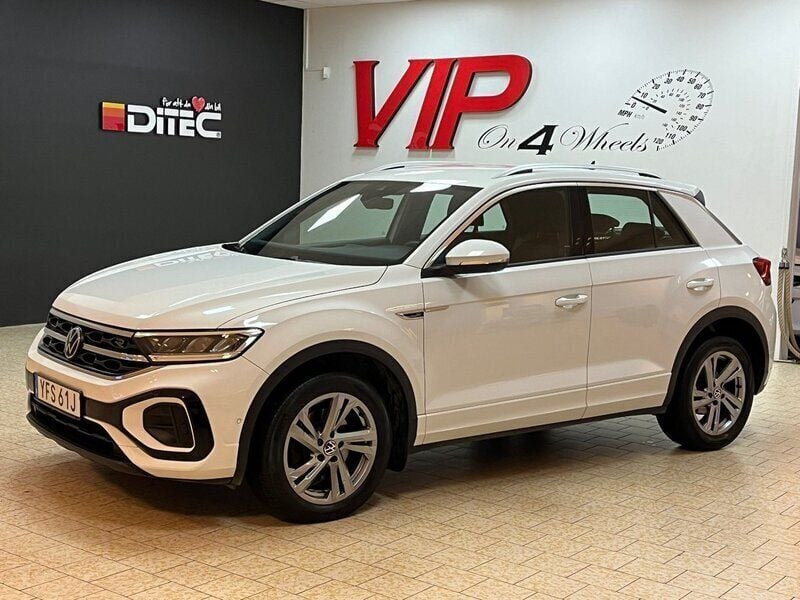 Vit Begagnad 2022 VW T-Roc R-line SUV | 289 800 kr (Dyr) - Bild 1/4