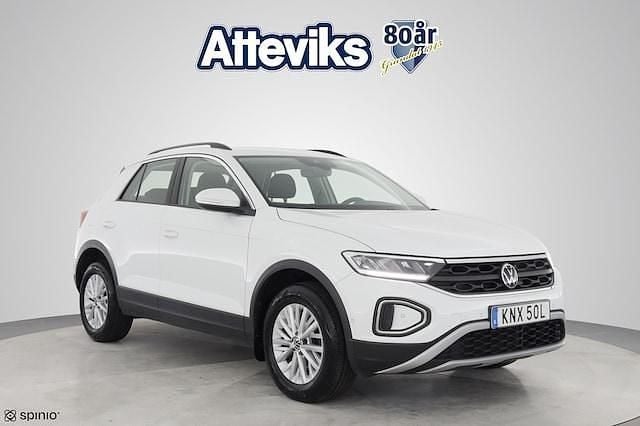 Vit Begagnad 2022 VW T-Roc Life SUV | 234 900 kr (Bra pris) - Bild 1/4