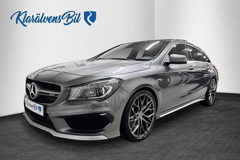 Mörkgrå Begagnad 2015 Mercedes CLA45 AMG AMG Kombi | 289 900 kr (Marknadspris) - Bild 1/4
