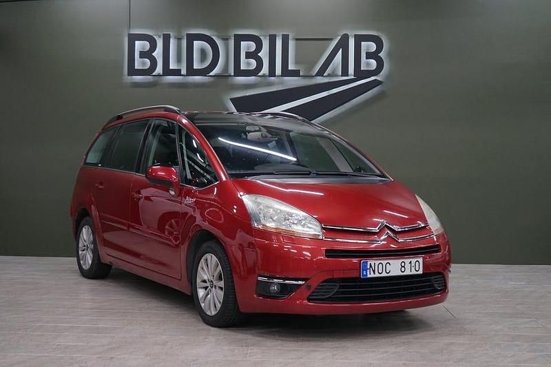Röd Begagnad 2007 Citroën Grand C4 Picasso Minibuss | 34 900 kr (Marknadspris) - Bild 1/4