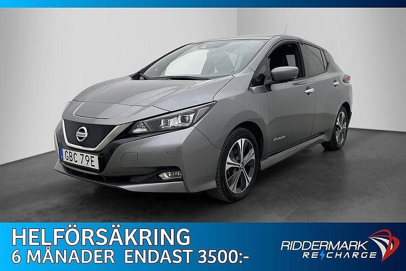 Grå Begagnad 2019 Nissan Leaf Halvkombi | 134 900 kr - Bild 1/4