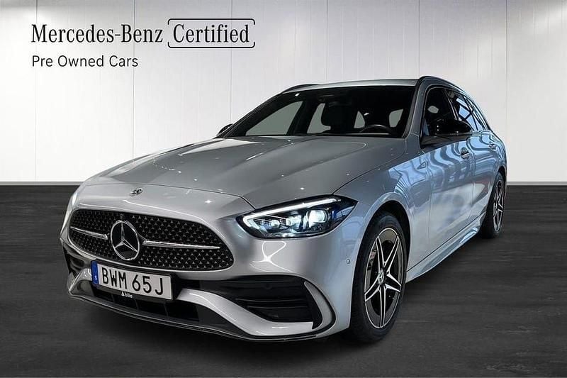 Silver Begagnad 2024 Mercedes C300 AMG Kombi | 549 500 kr - Bild 1/4