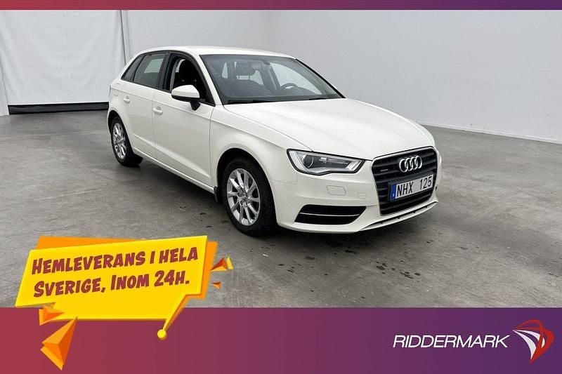 Vit Begagnad 2013 Audi A3 Sportback Attraction Halvkombi | 99 800 kr (Superpris) - Bild 1/3