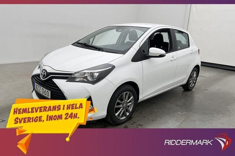 Vit Begagnad 2016 Toyota Yaris Active Halvkombi | 89 800 kr (Marknadspris) - Bild 1/3