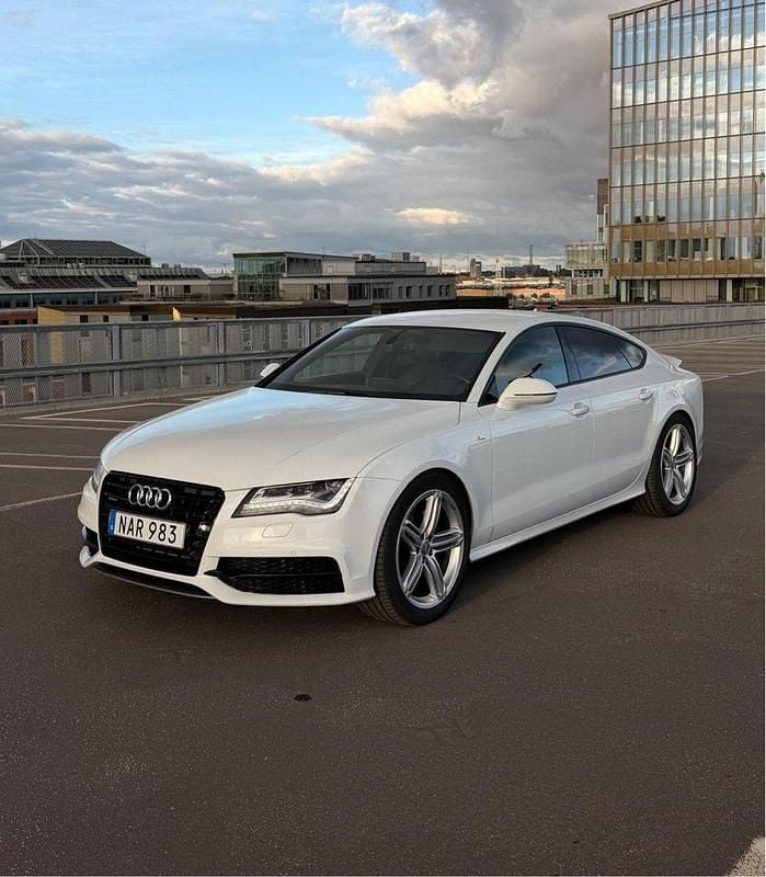 Vit Begagnad 2013 Audi A7 S-Line Halvkombi | 200 000 kr (Superpris) - Bild 1/4