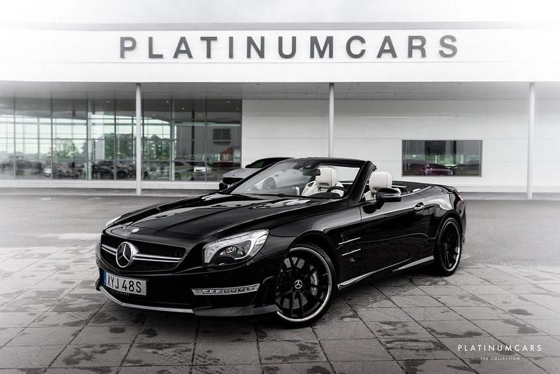 Svart Begagnad 2013 Mercedes SL63 AMG AMG Cab | 675 000 kr - Bild 1/4