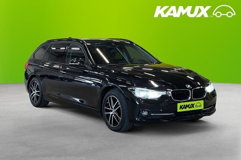 Svart Begagnad 2015 BMW 320 Sport Line Kombi | 193 800 kr (Bra pris) - Bild 1/4