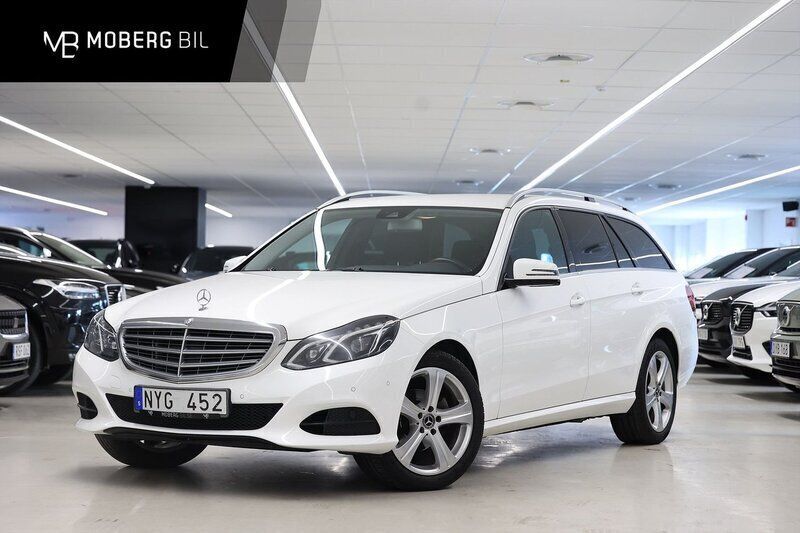 Vit Begagnad 2013 Mercedes E220 Classic Kombi | 149 900 kr (Marknadspris) - Bild 1/3