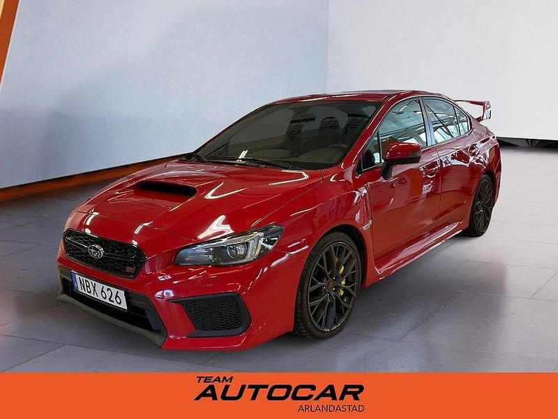 Röd Begagnad 2017 Subaru WRX STI Sedan | 419 900 kr - Bild 1/4
