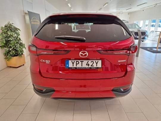 Begagnad Mazda CX-80 Exclusive-Line 327 HK (240 kW) 2024 Röd SUV