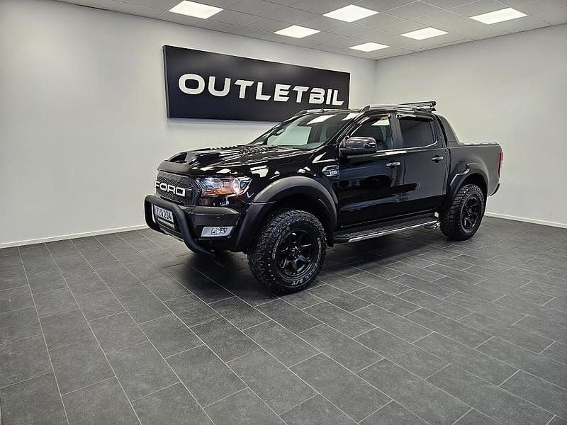 Begagnad Ford Ranger 200 HK (147 kW) 2018 Svart Pickup