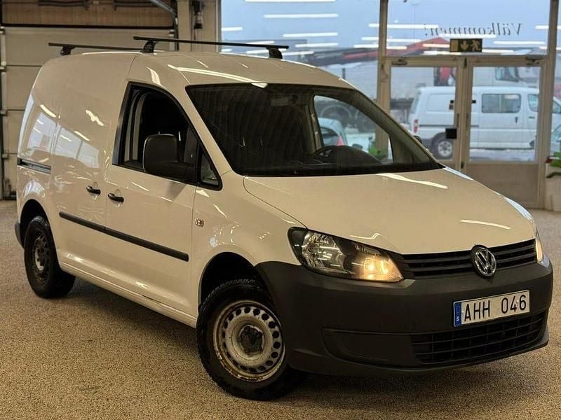 Begagnad VW Caddy 75 HK (55 kW) 2014 Vit Minibuss