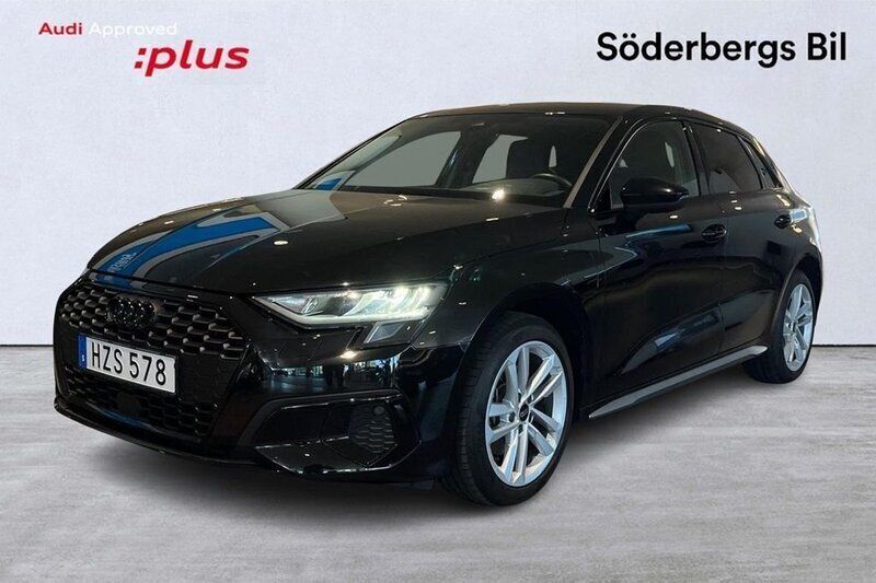 Svart Begagnad 2023 Audi A3 e-tron Ambiente Halvkombi | 359 000 kr - Bild 1/4