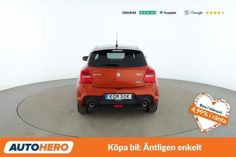 Begagnad Suzuki Swift Sport 131 HK (96 kW) 2021 Orange Halvkombi